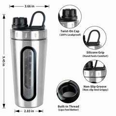 TOOFEEL shaker includes two mixing balls for smooth blends