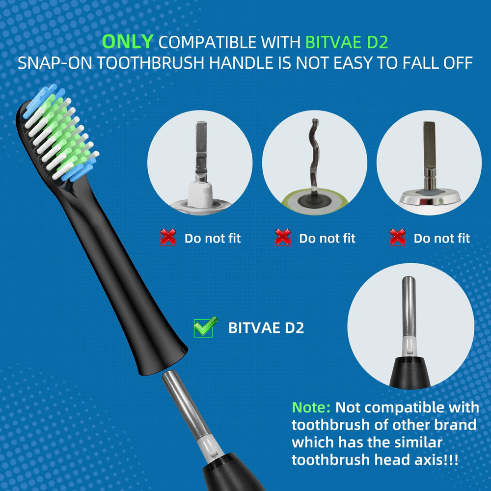 Soft round bristles designed for sensitive gums