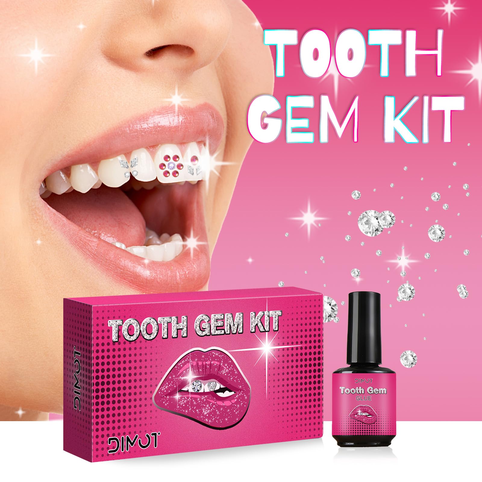 Tooth crystal gems kit contents and components