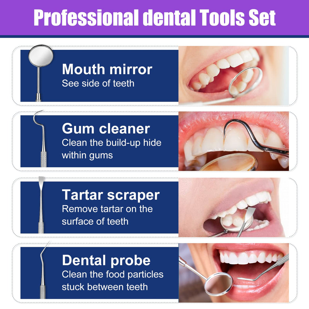 Dental tools included in the kit
