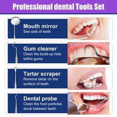 Dental tools included in the kit