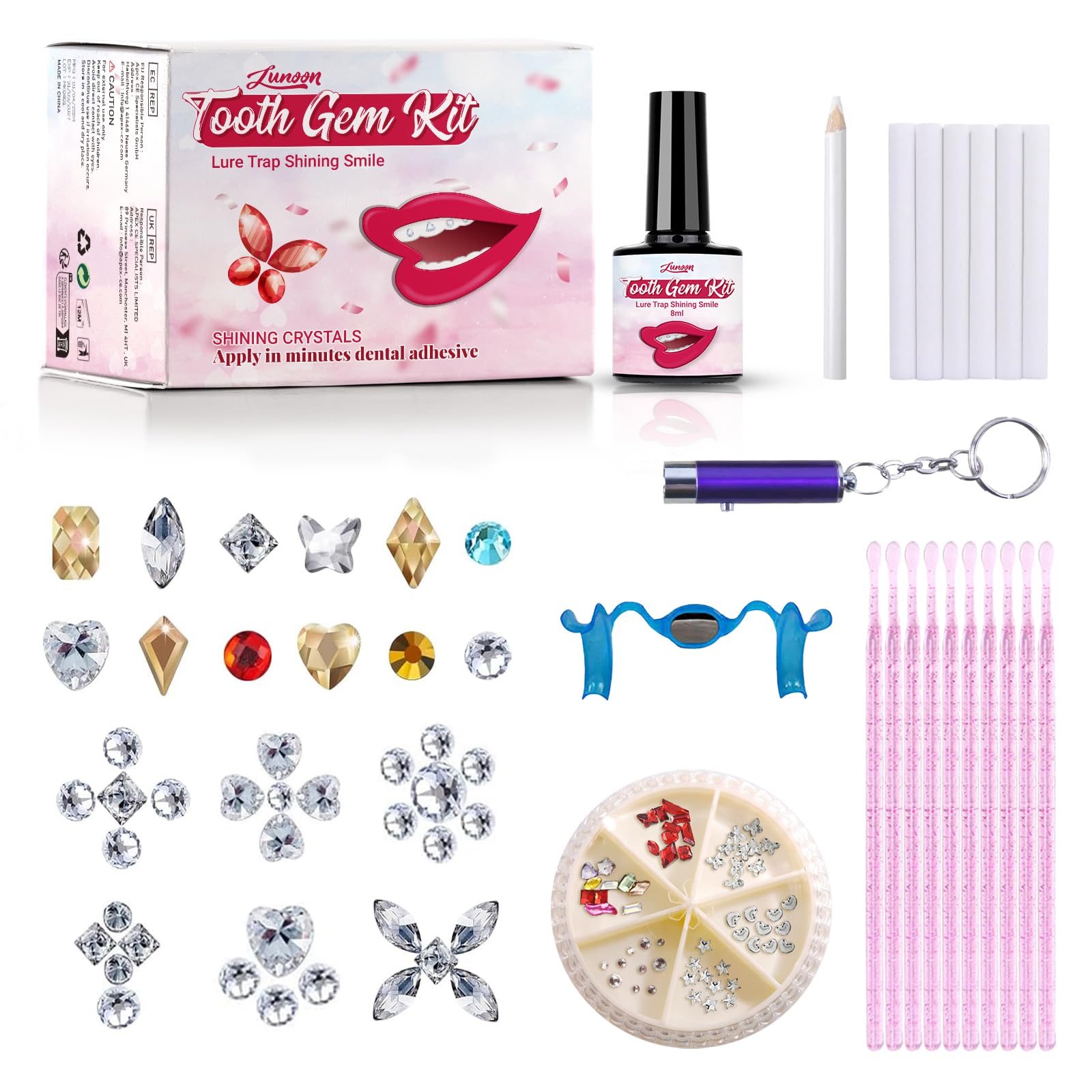 Packaging of Tpyag Tooth Gem Kit