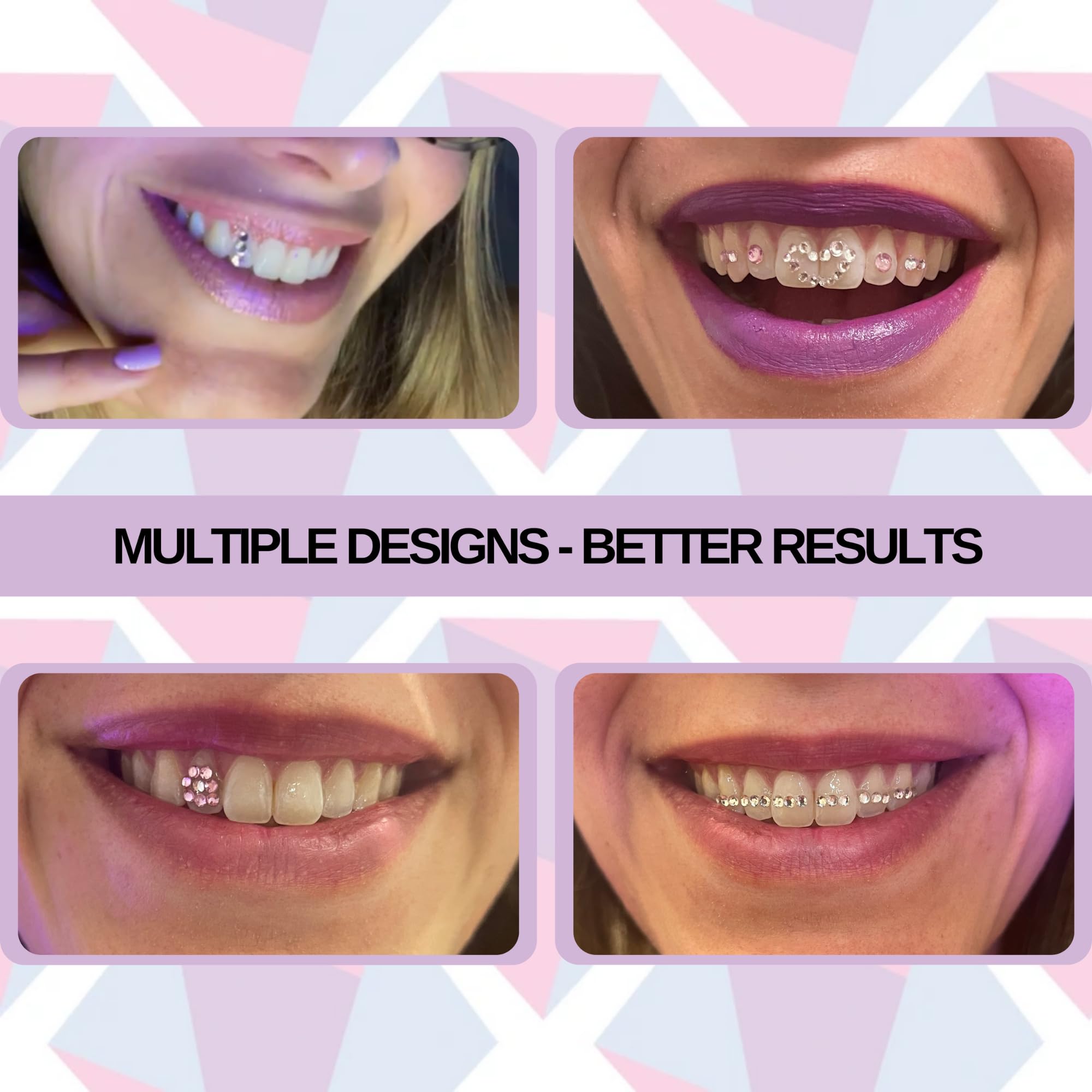 Dental-grade glue and UV curing light for teeth gems