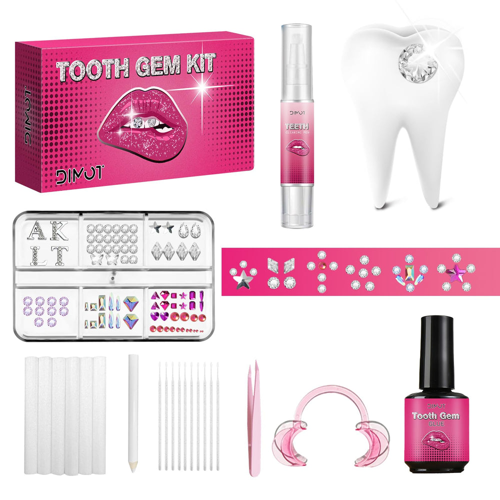 Hero image showing Tooth Gems Kit with Light