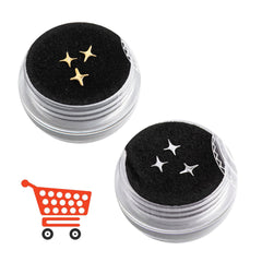 Ultrathin 3-5 mm tooth gems close-up