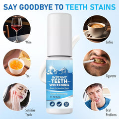 Applying Tooth Paint to teeth