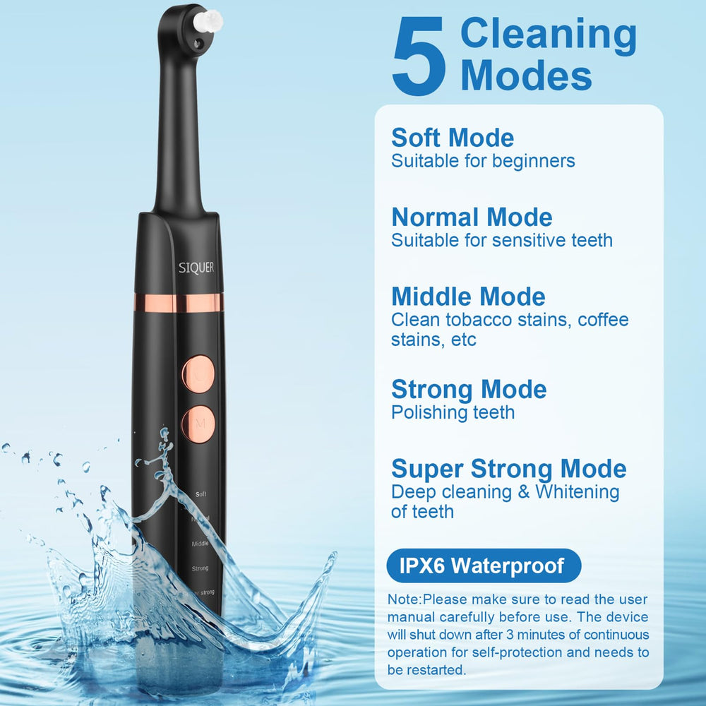 Polisher head showing built-in LED light for better visibility