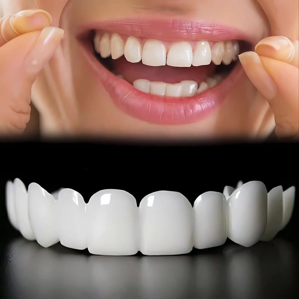 Tooth repair kit components with white shade