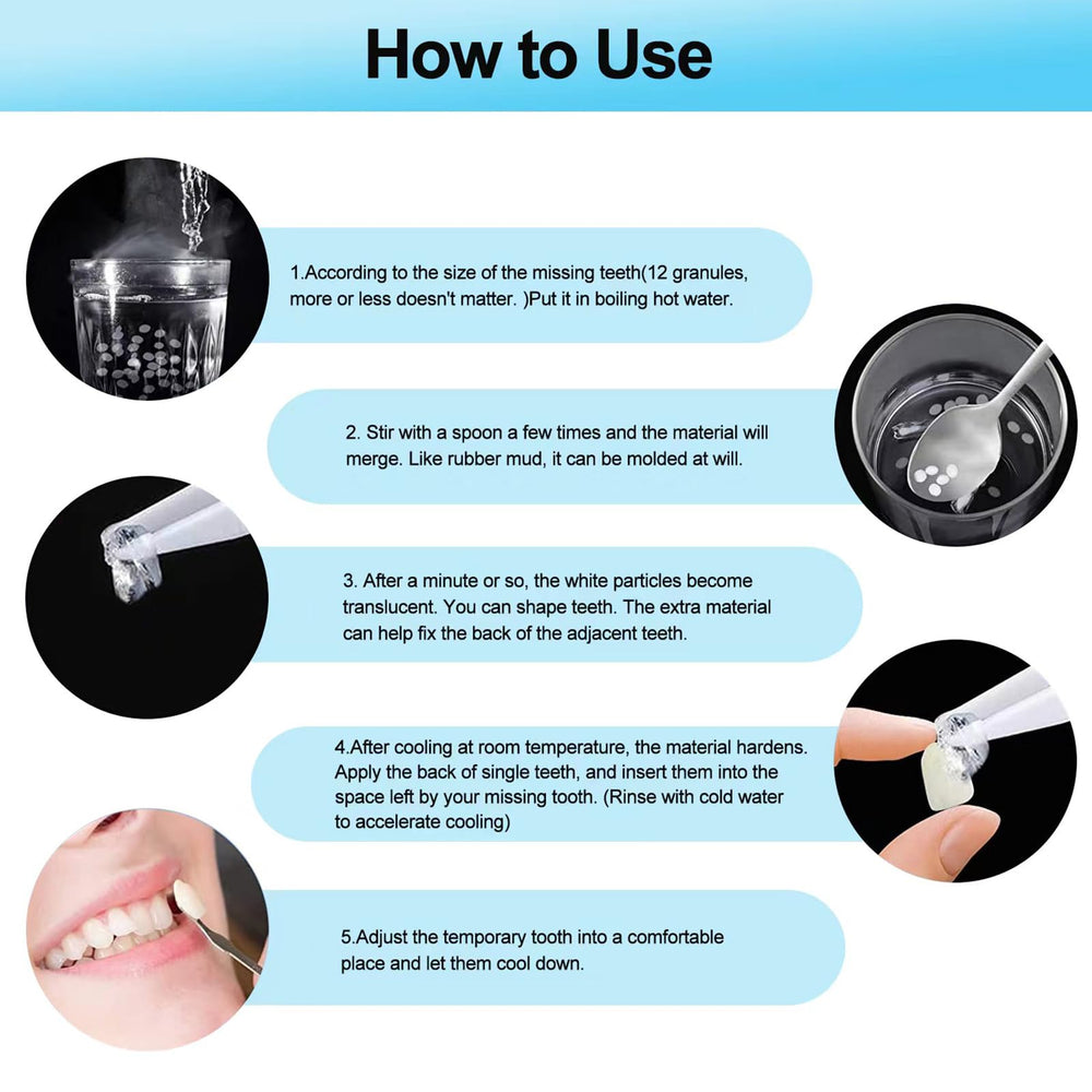 Beads heated in warm water for shaping