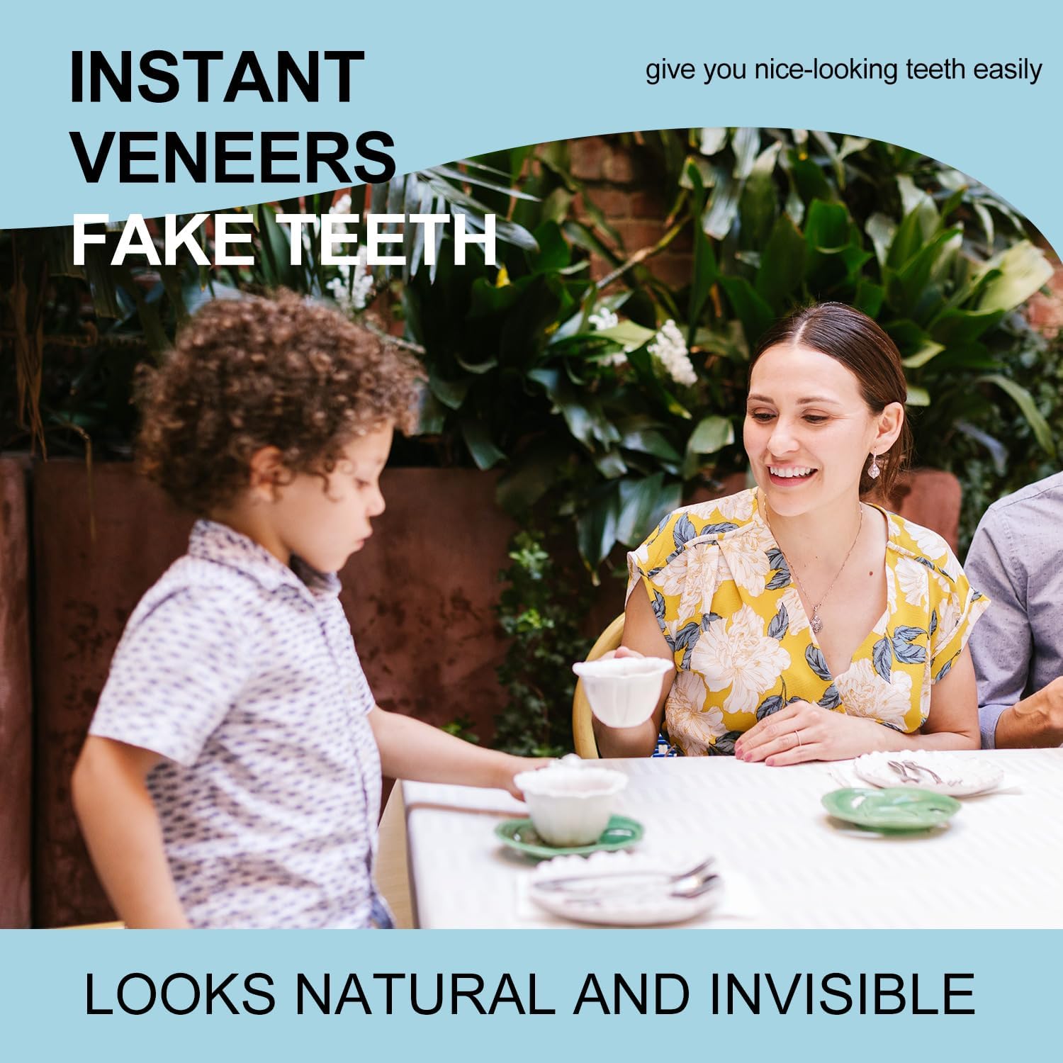 Beads shaped into a tooth for a natural look