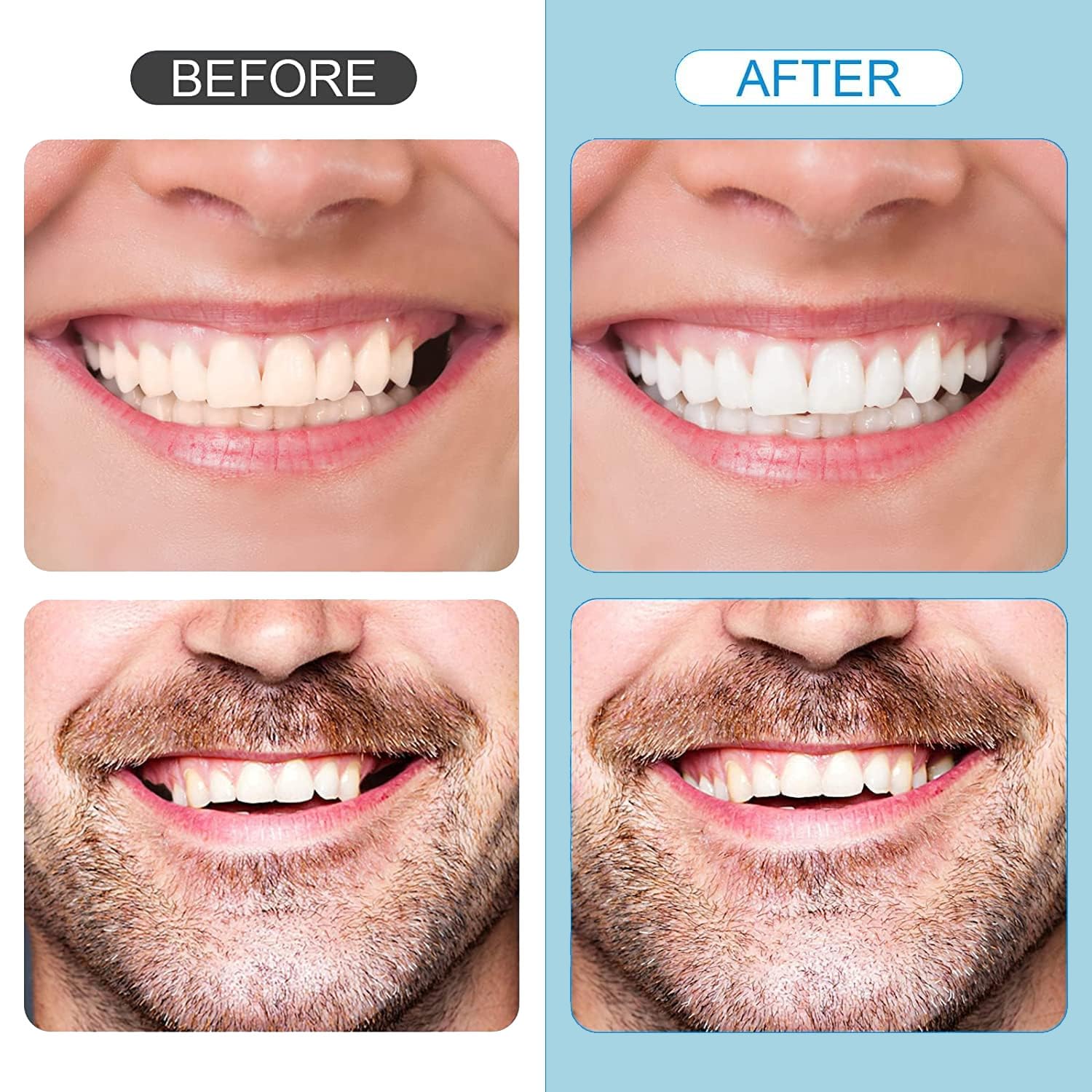 Person smiling confidently after using the kit