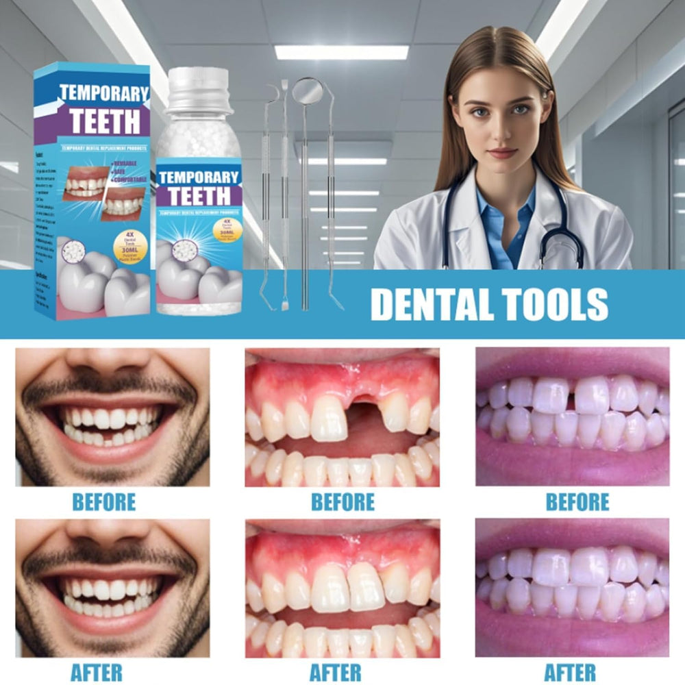 Five tools included in the kit laid out