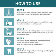 Compact dental tools included in the kit