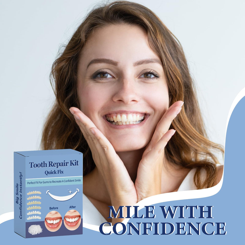 Final result: natural-looking temporary tooth repair