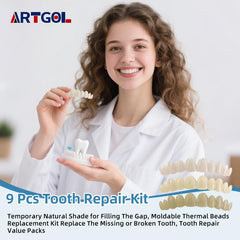 Moldable polymer beads for tooth repair