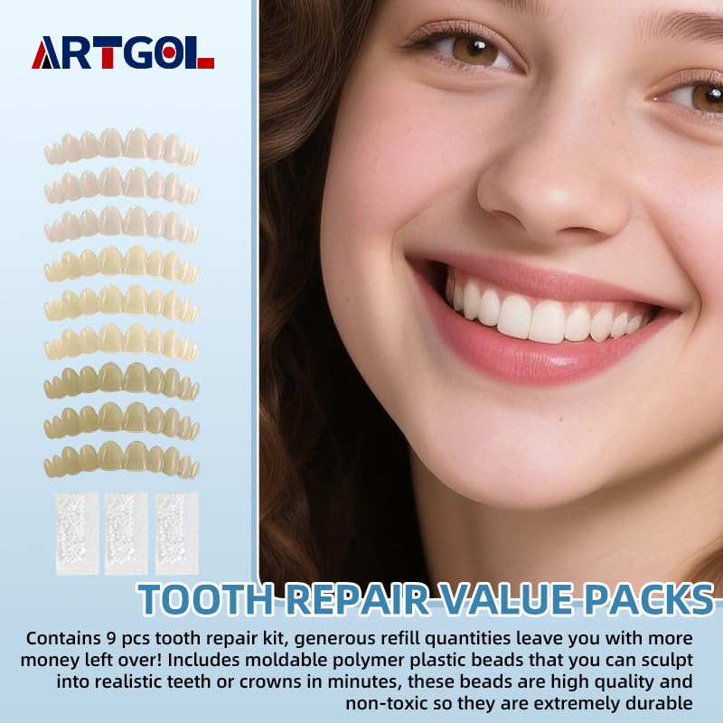 Bead shaping into a natural-looking tooth