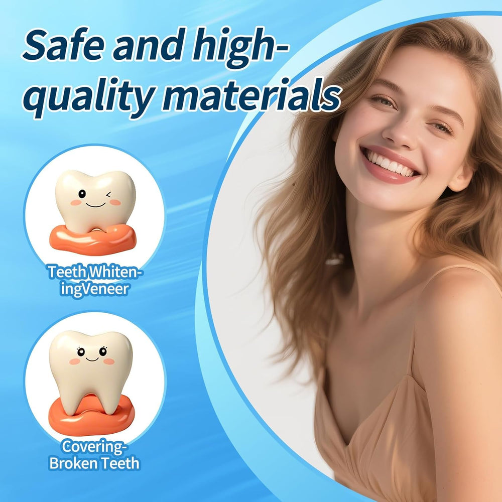 Example of a natural color replacement tooth using the kit