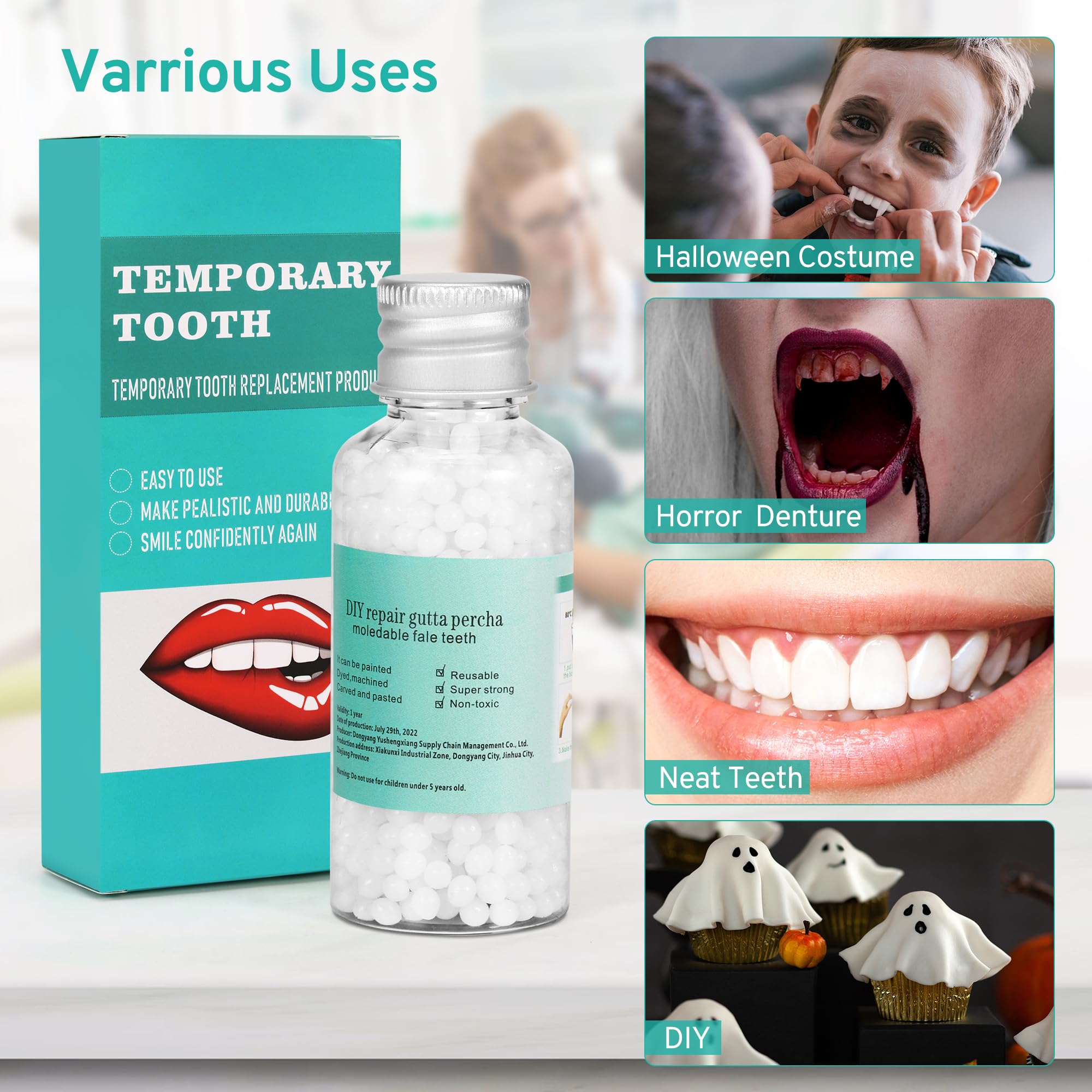 Four dental tools included in the kit