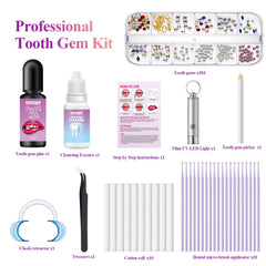 Beginner-friendly tooth gem kit setup