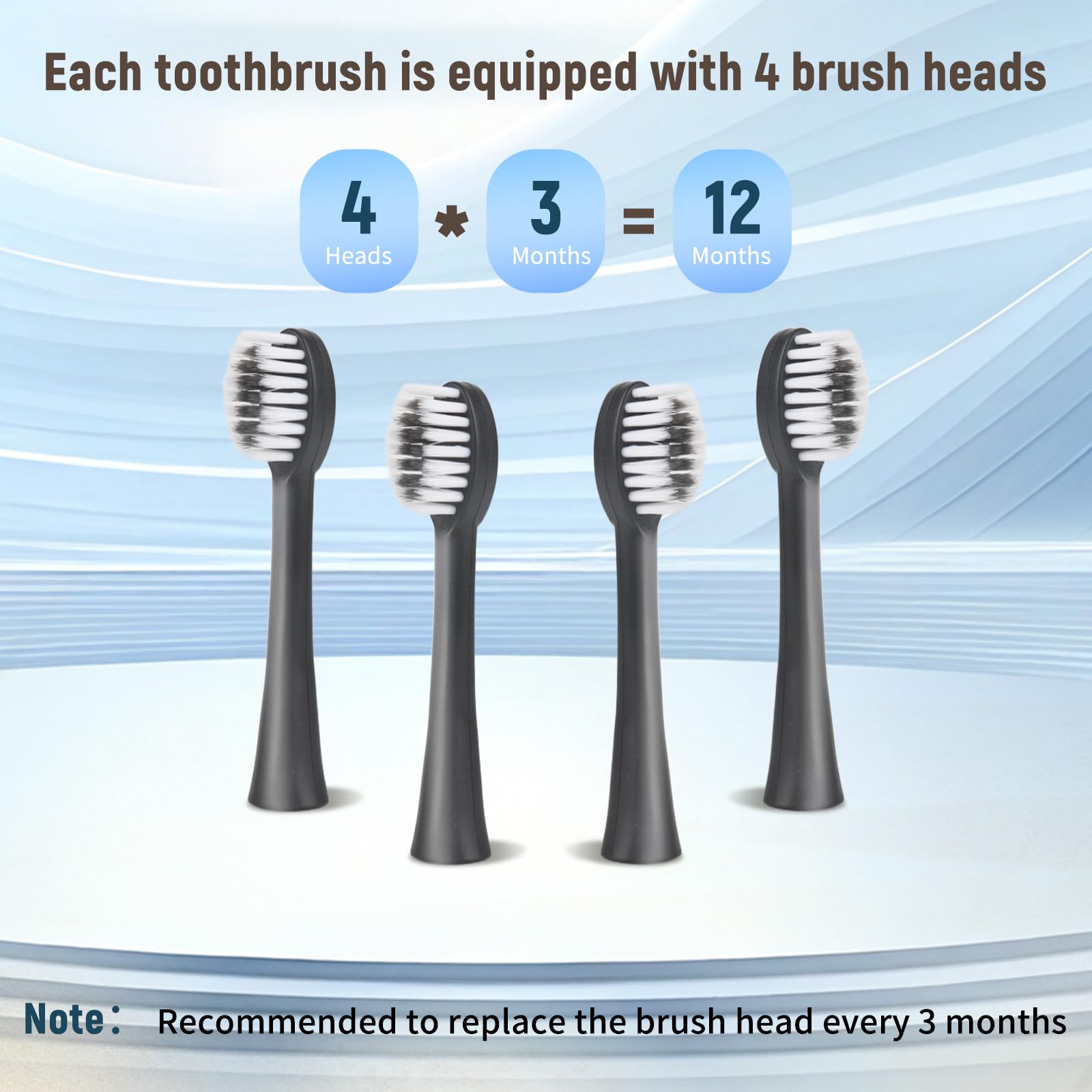 Toothbrush available in three colors