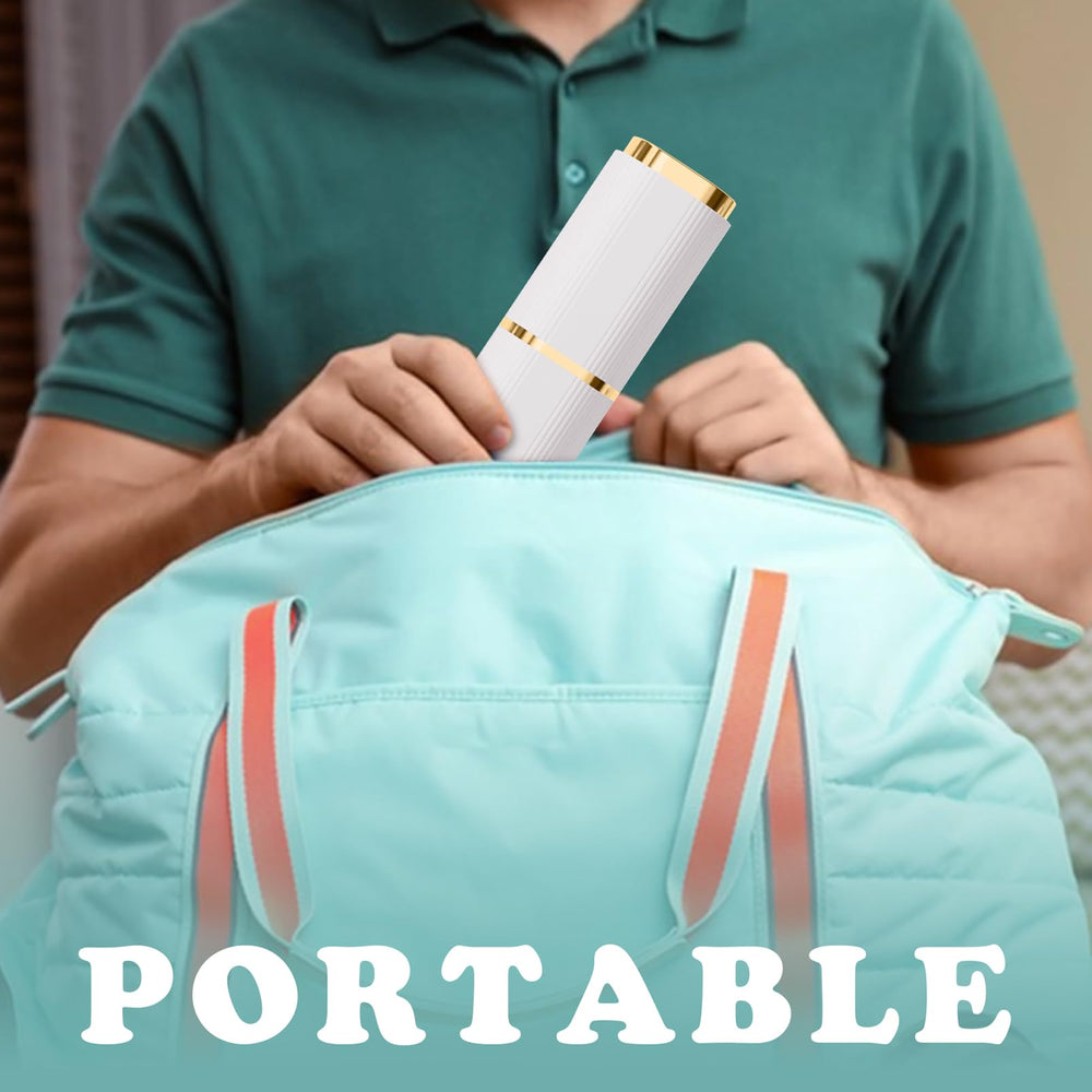 Toothbrush case used as bathroom organizer with other items