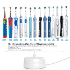 Front view of waterproof IP67 toothbrush charging base