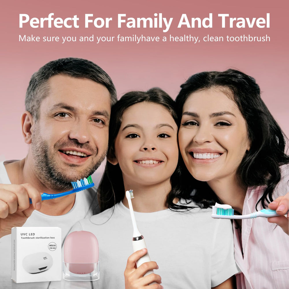 Gift-ready pink toothbrush cleaner case packaging preview