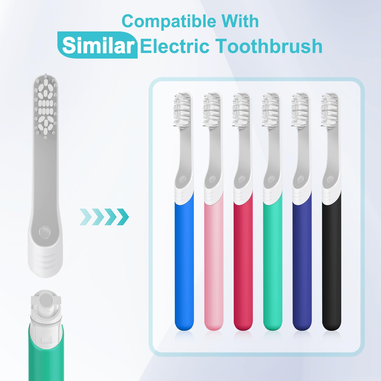 Removal tip for replacing toothbrush head