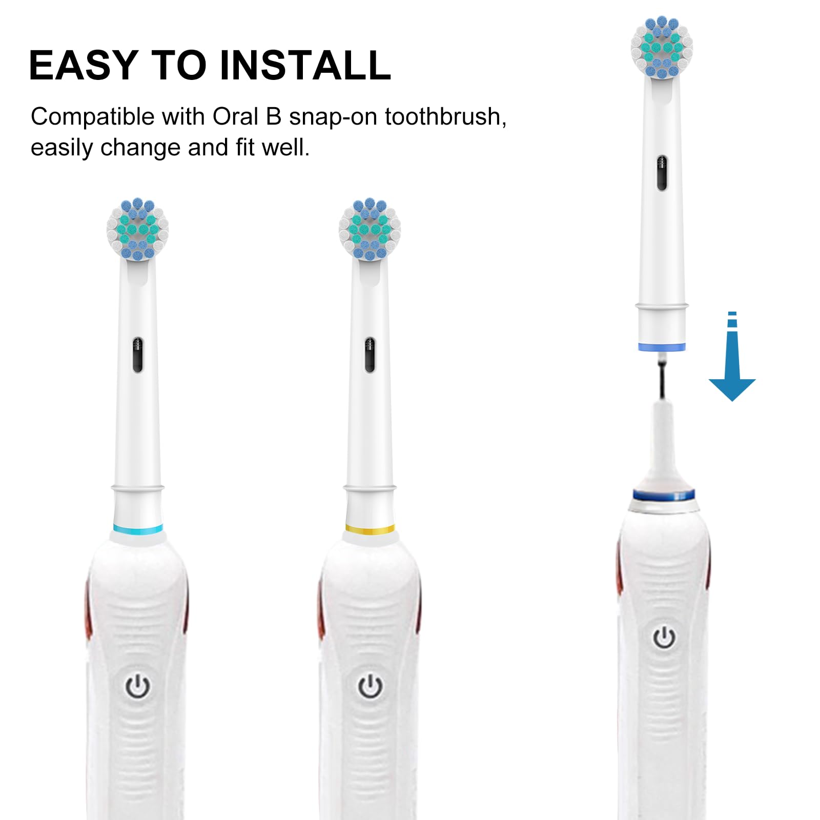 Professional cleaning capability from electric toothbrush head