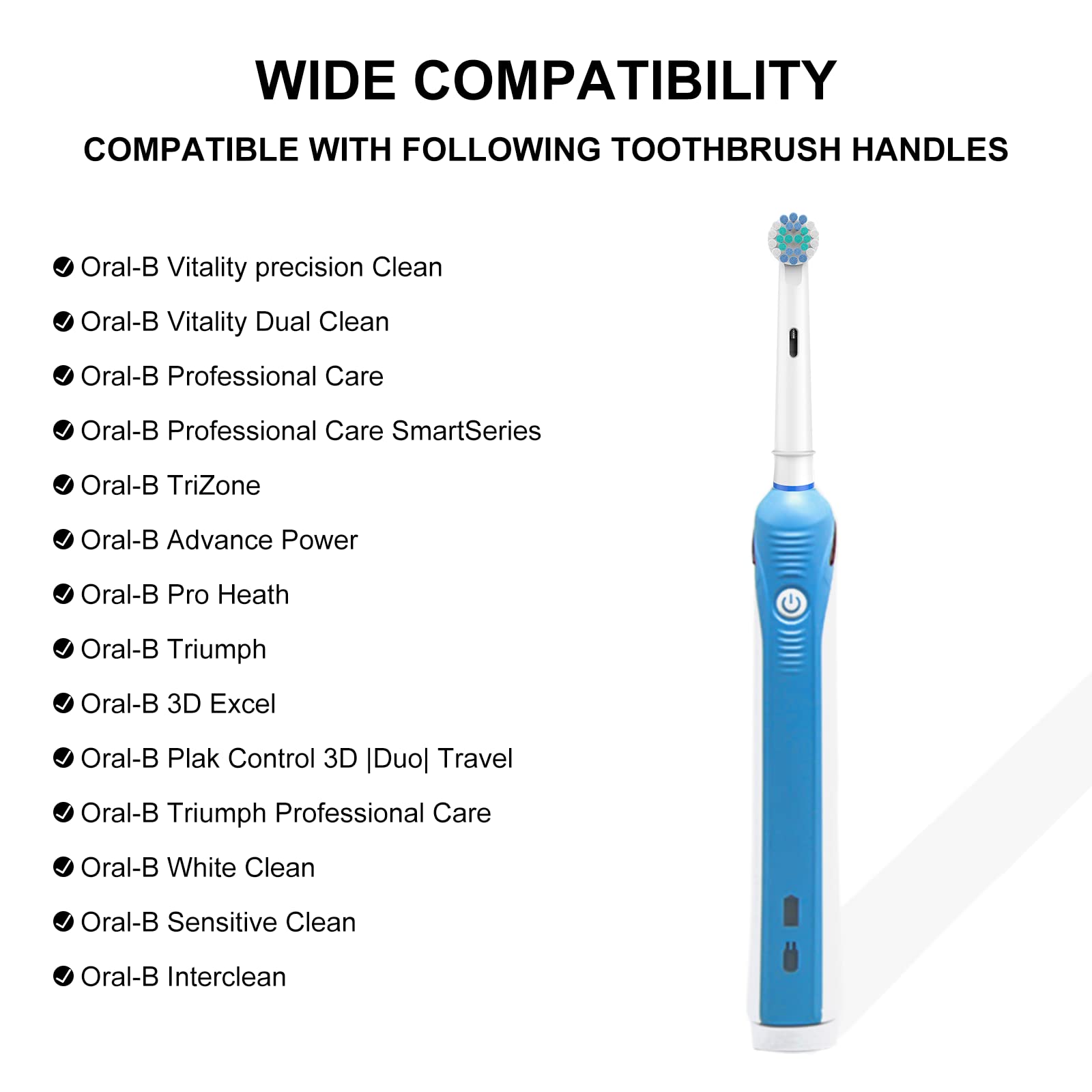 Color-coded toothbrush heads for easy distinction among family members