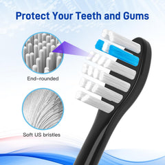 Close-up of US Tynex Nylon bristles on Tao Clean head