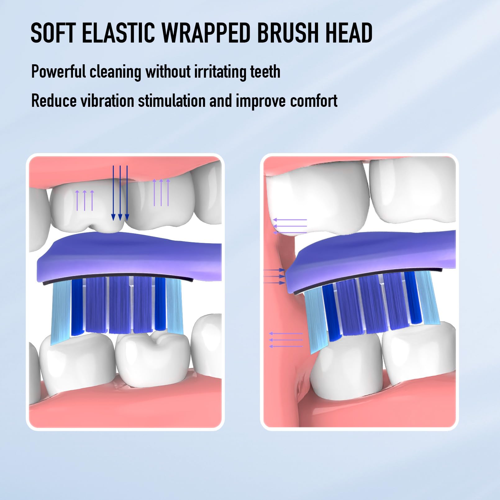 Fully compatible Tekgani head with Philips Click-On and most toothbrush handles