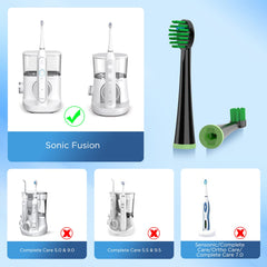 Toothbrush heads with crystal hygiene covers for storage