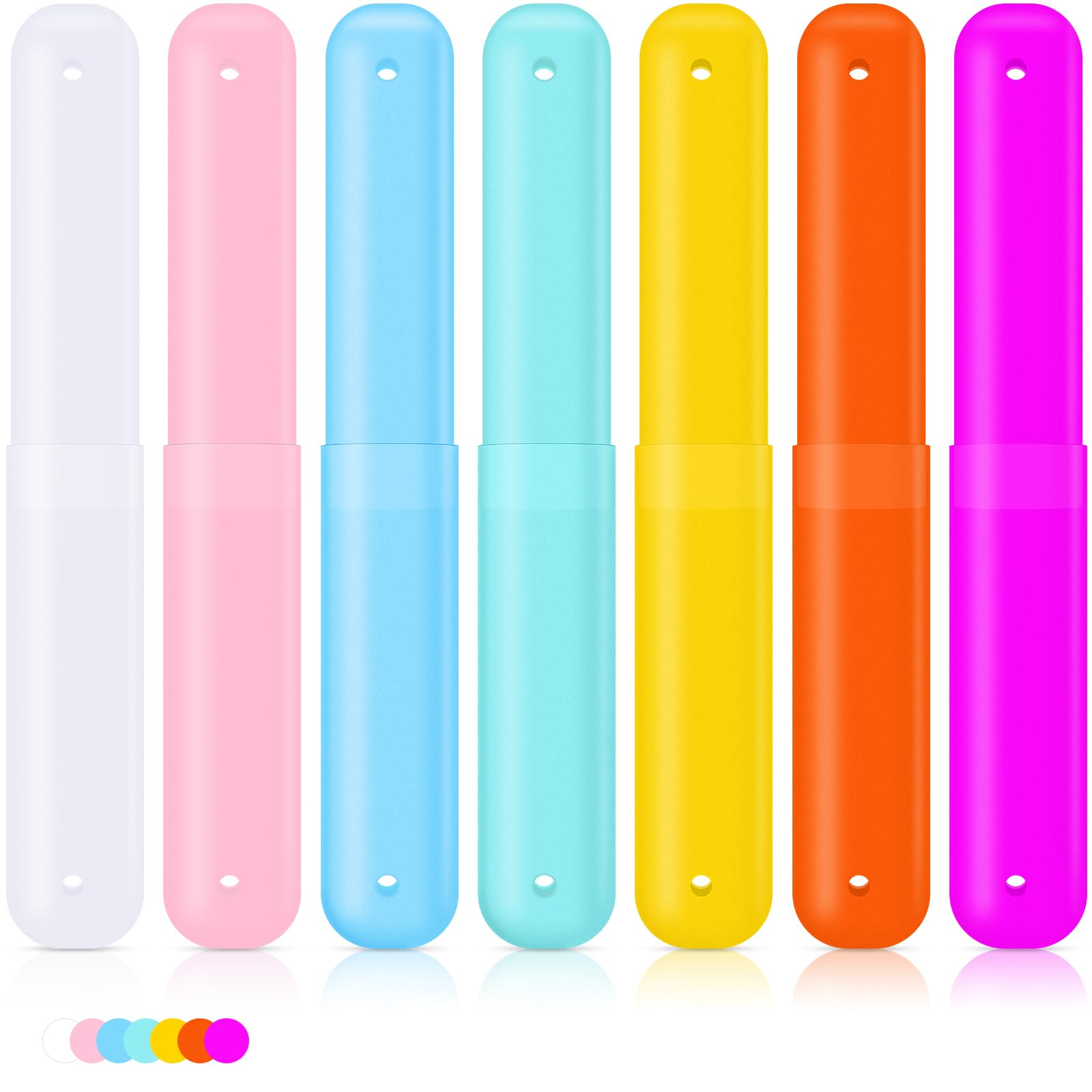 60-piece pink toothbrush holder