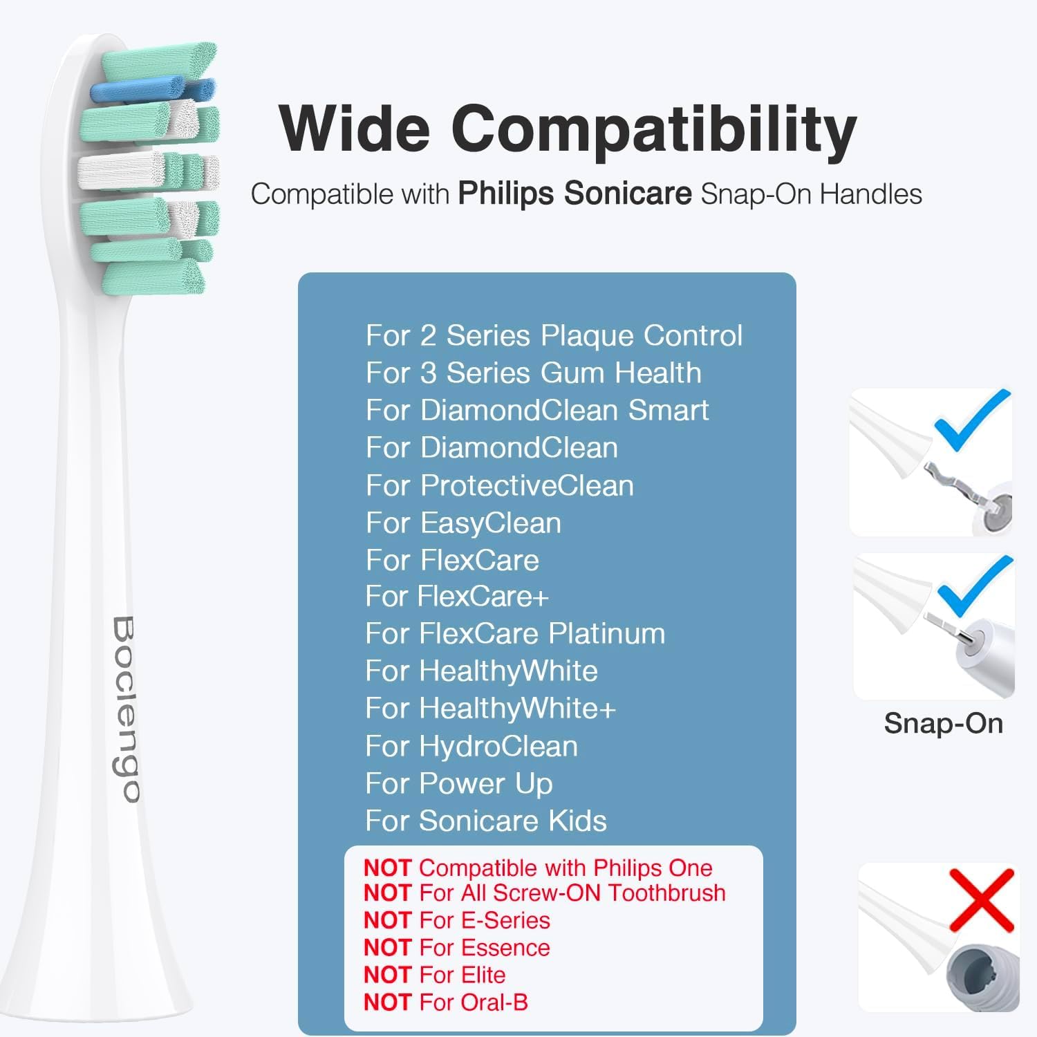 Replacement heads for Philips Sonicare – compatibility close-up