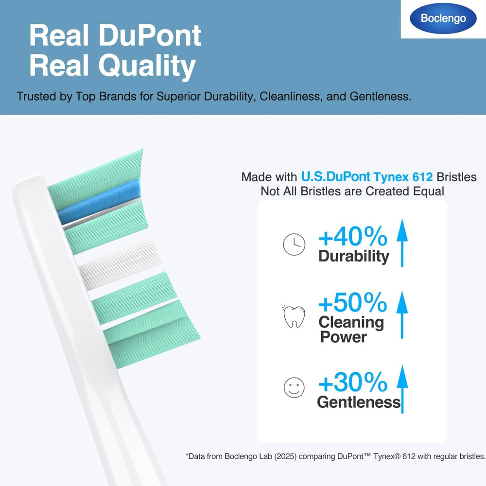 Dense bristles on Philips Sonicare replacement head