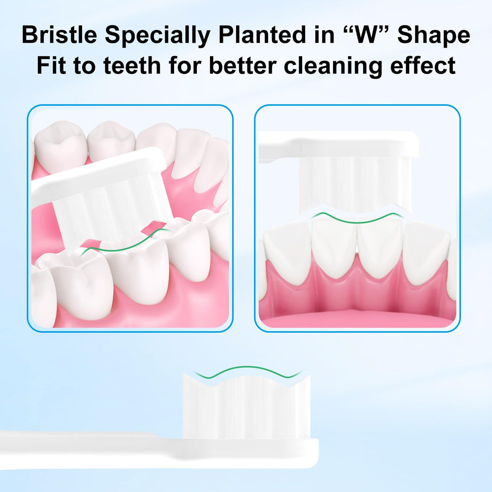 High-density soft bristles with rounded tips