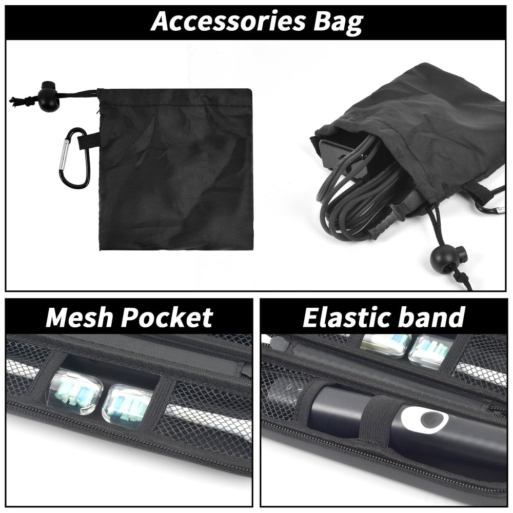 Sturdy zipper and compact travel size design