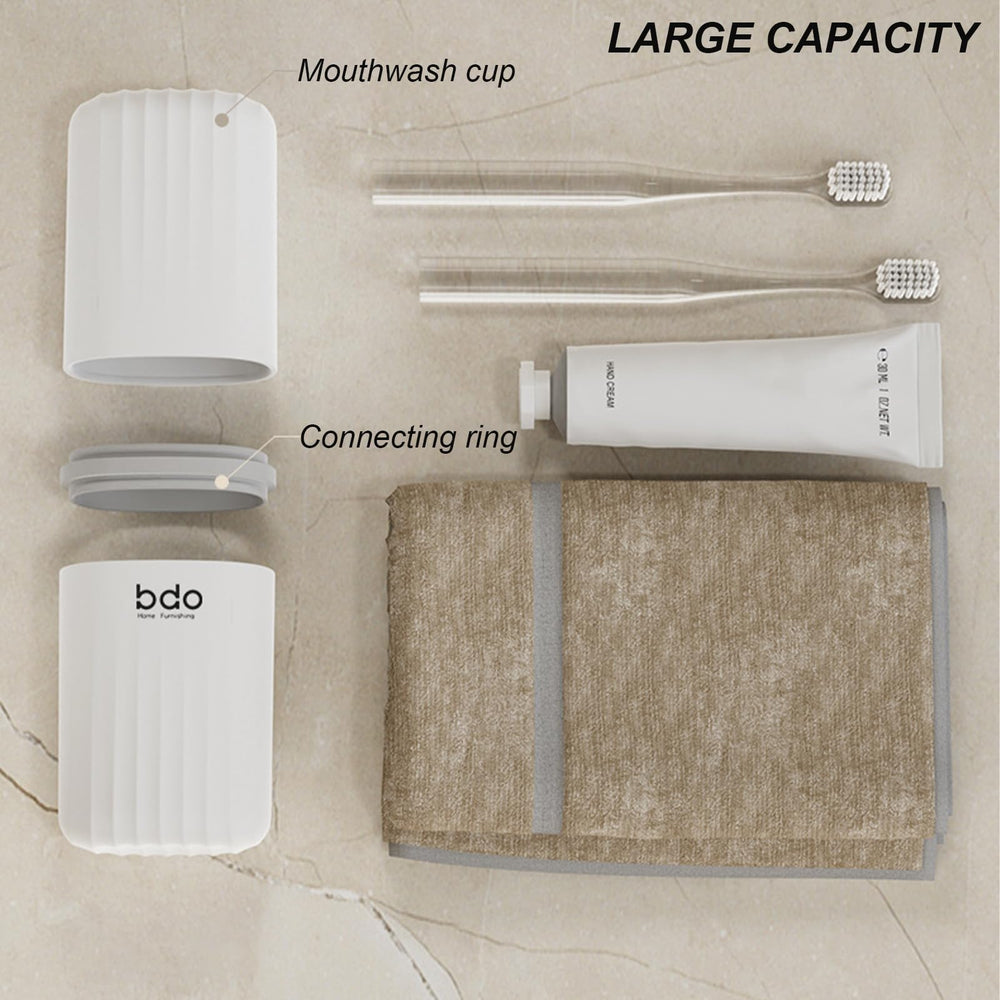 Compact portable toothbrush and soap holder for travel