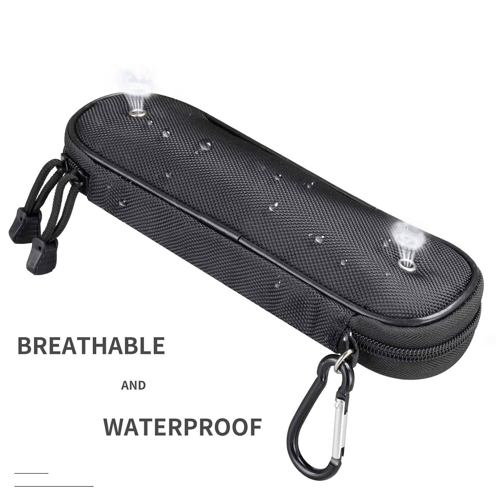 Four breathable holes and air channel on the case