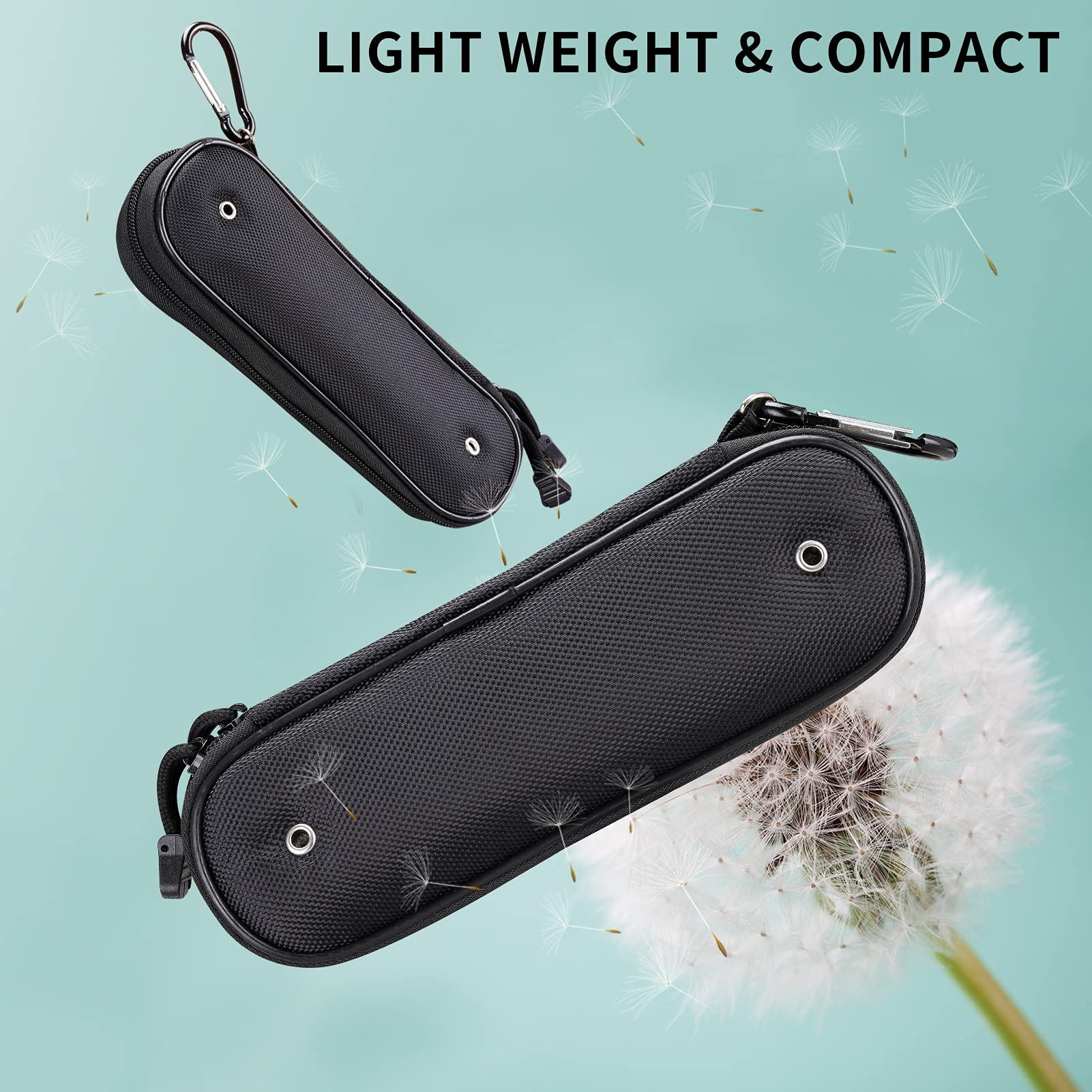 Durable nylon fabric with dual zipper on case