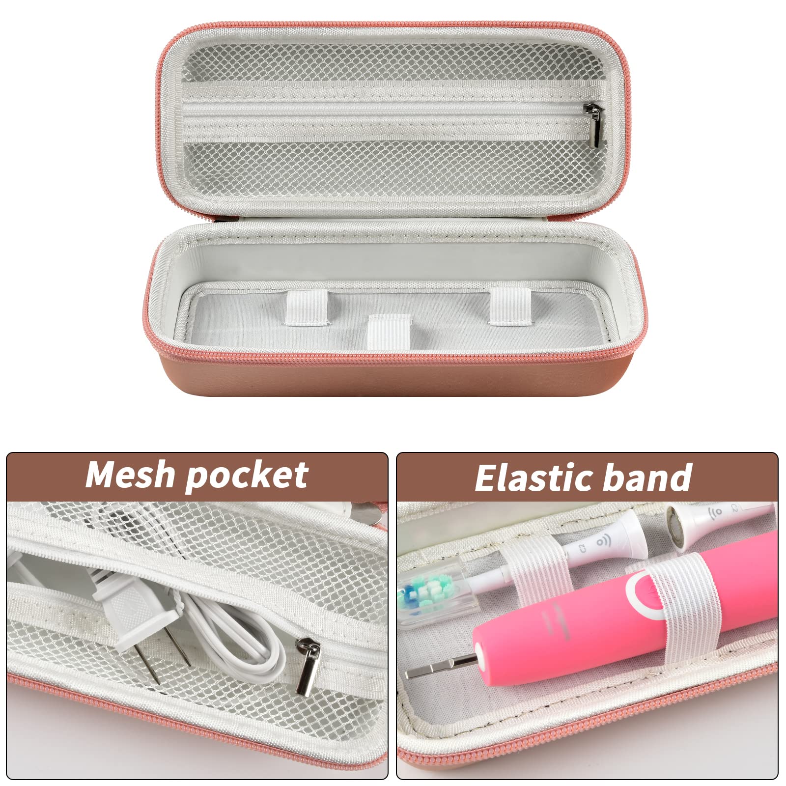 Carrying handle and durable zipper on travel case