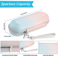 Case with toothbrush cap gradient design side view