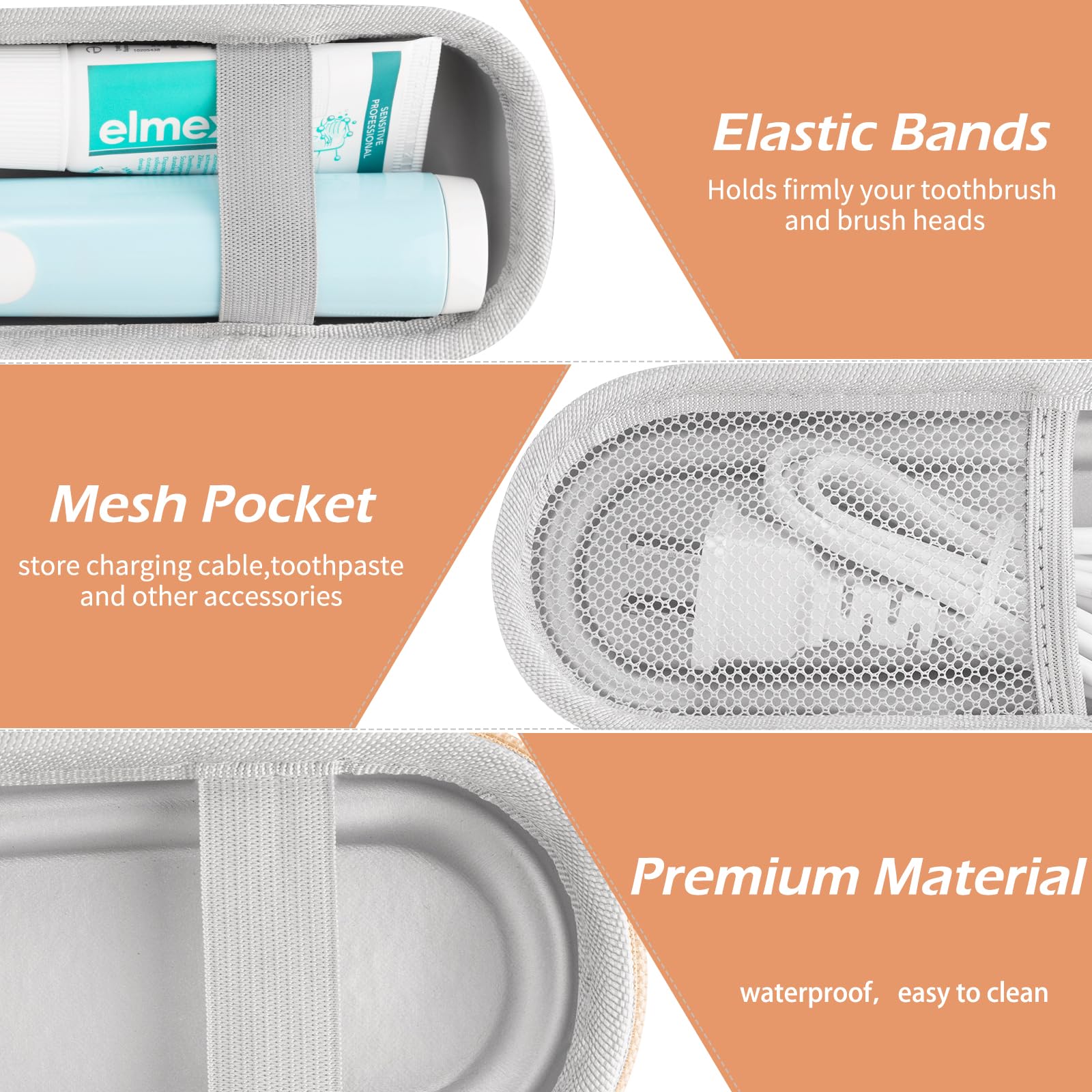 Inside mesh pockets for accessories