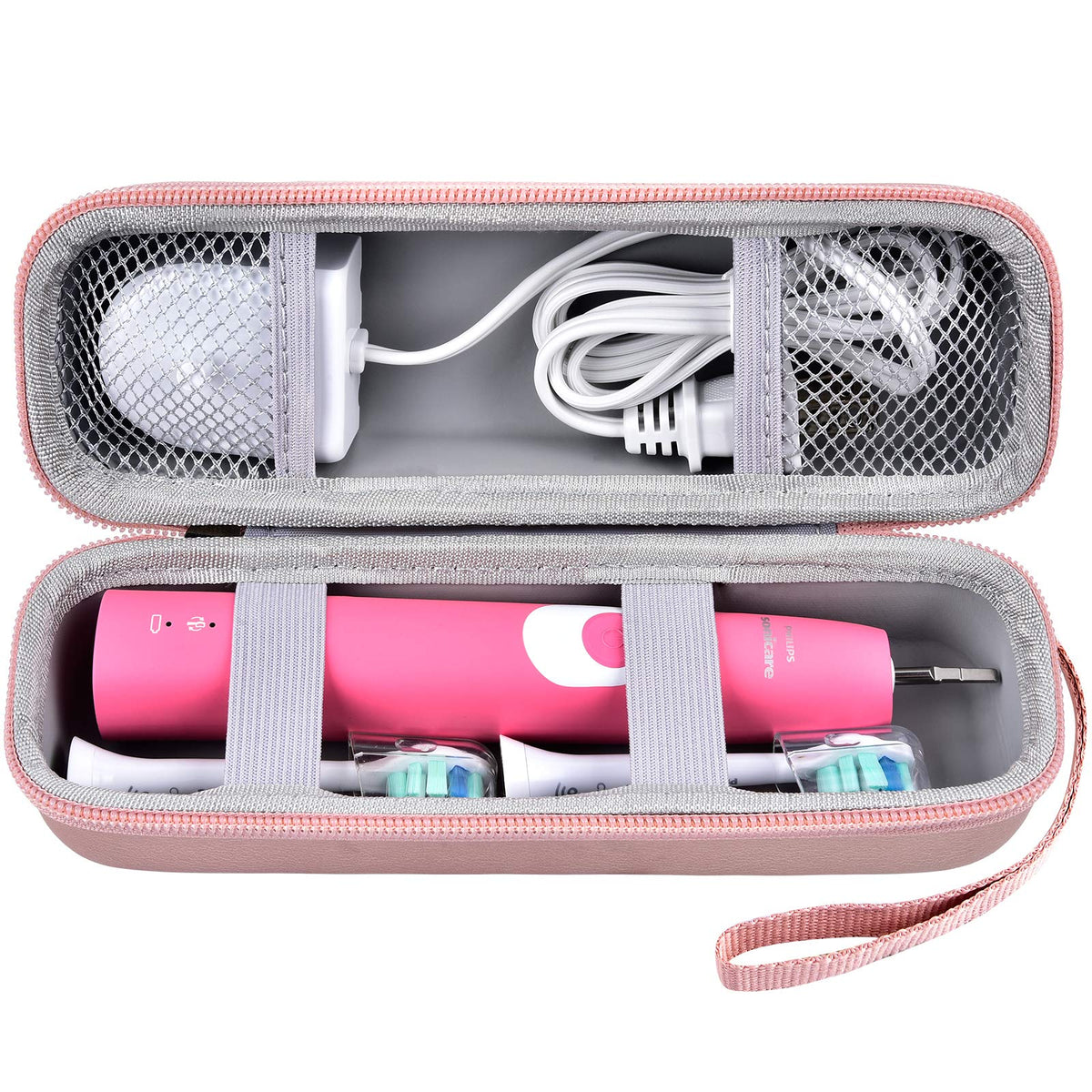 Toothbrush travel case for Oral-B and Philips Sonicare (gold) – box only