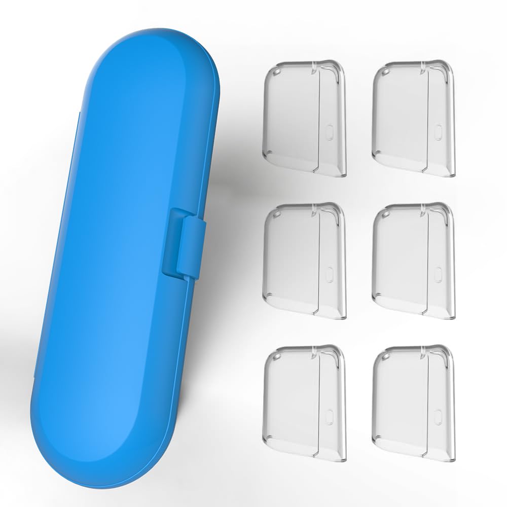 Blue Philips Sonicare toothbrush travel case