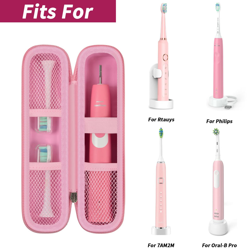 Zipper opening of the travel toothbrush case