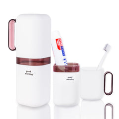 Purple toothbrush travel case front view