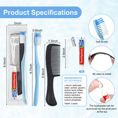 Toothbrush with 10g mint toothpaste for travel