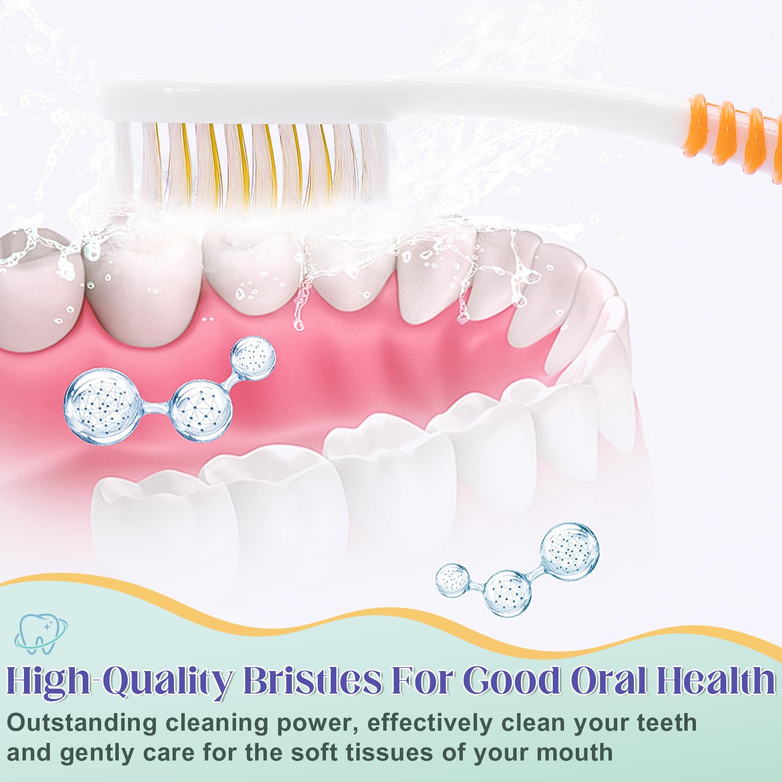 Hygienic, independently wrapped toothbrushes